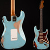 Fender Custom Shop LTD ‘62 Stratocaster Gold Hardware Heavy Relic Aged Daphne Blue/3-Color Sunburst (835)