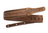 Taylor Wings 2.5" Distressed Brown Leather Guitar Strap #4109-25