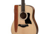 Taylor 2.5" Brown Leather Guitar Strap - Brown Suede Back #4100-25