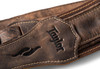 Taylor 3" Element Distressed Leather Guitar Strap Dark Brown #4115-30