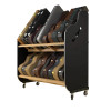 A&S Crafted Products The Session-Pro Double-Stack Mobile Case Shelf Rack