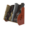 A&S Crafted Products The Studio Deluxe Guitar Case Storage Rack Mahogany - Grande