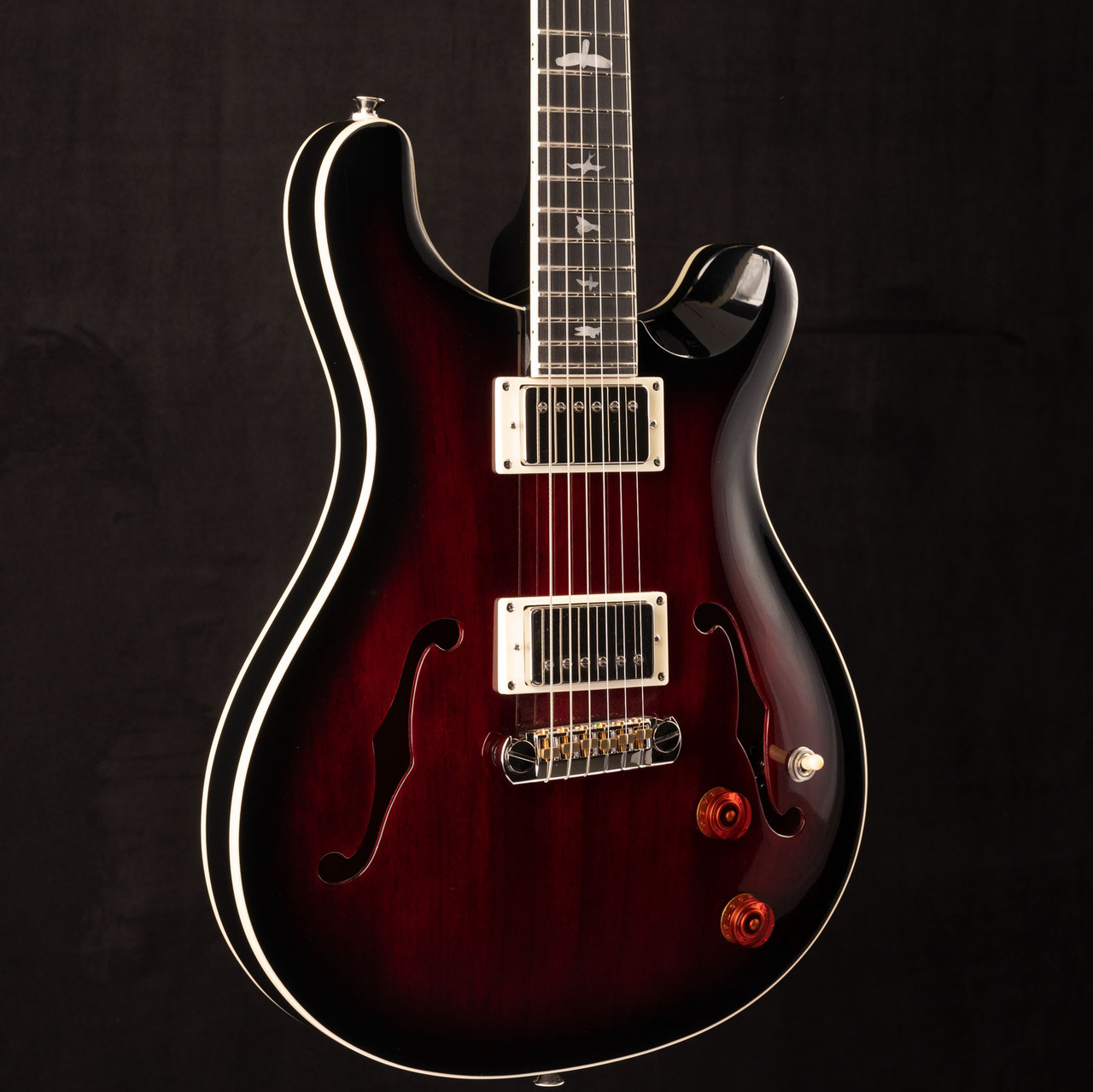 PRS SE Hollowbody Standard Fire Red Burst 066