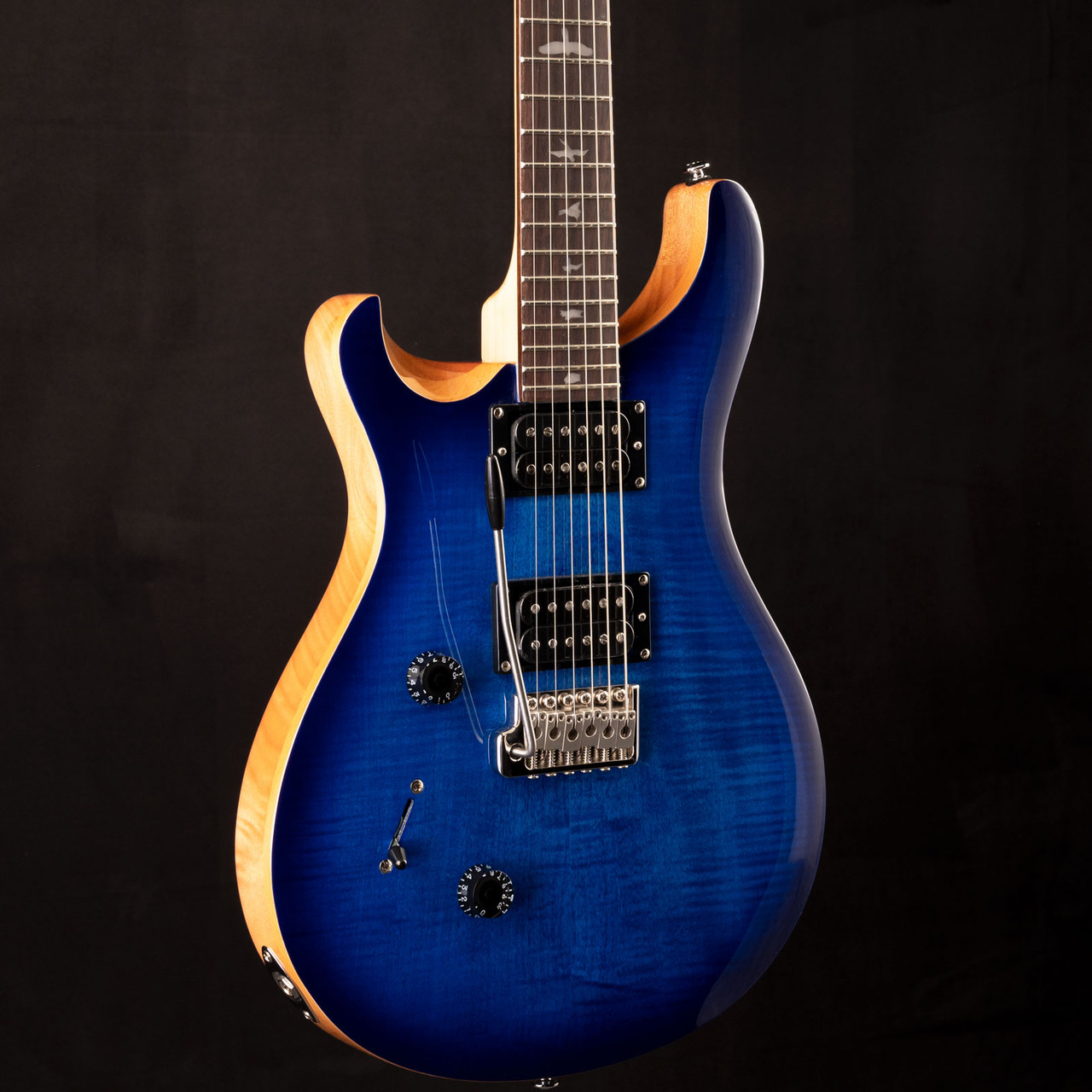 PRS SE Custom 24 Lefty Faded Blue Burst 3204 at Moore Guitars