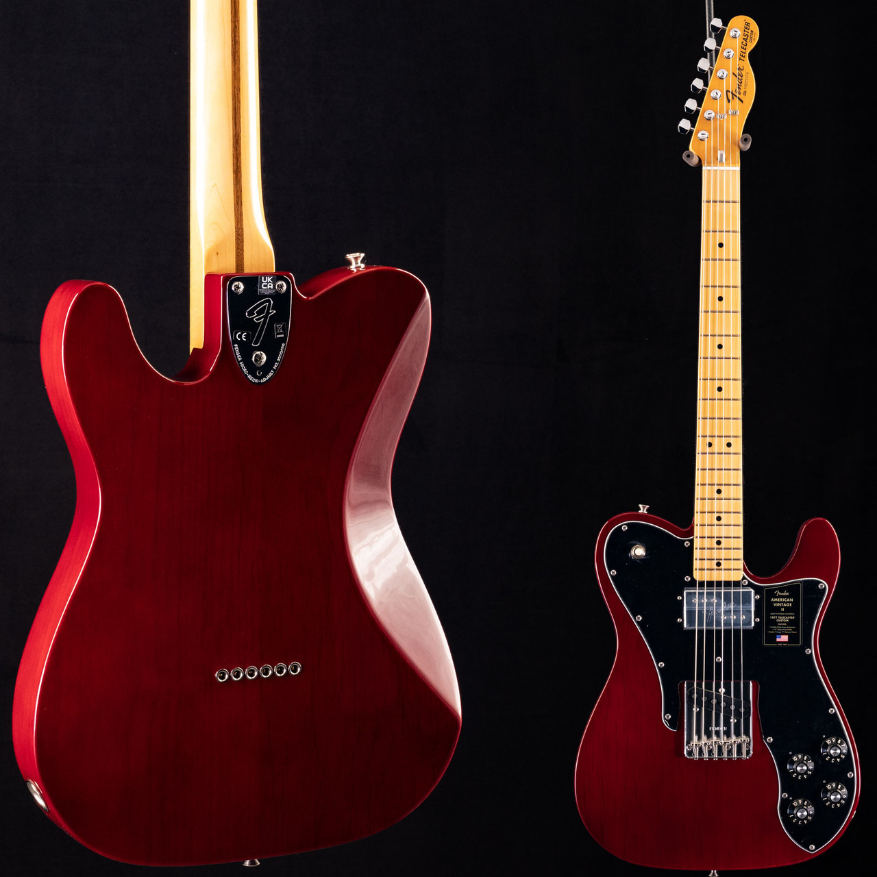 Fender American Vintage II 1977 Telecaster Custom Wine 374 at