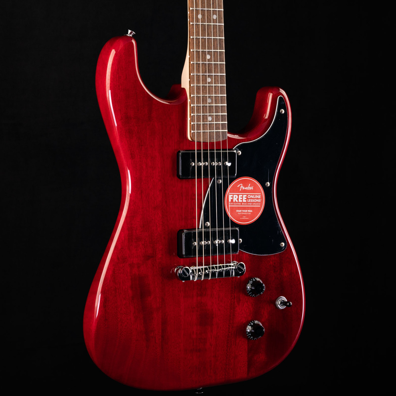 Fender Squier Paranormal Strat-O-Sonic Crimson Red Transparent 293