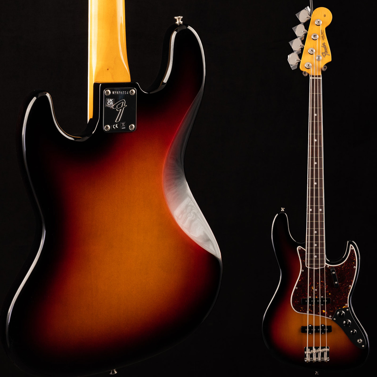 Fender American Vintage II 1966 Jazz Bass 3-Color Sunburst 214