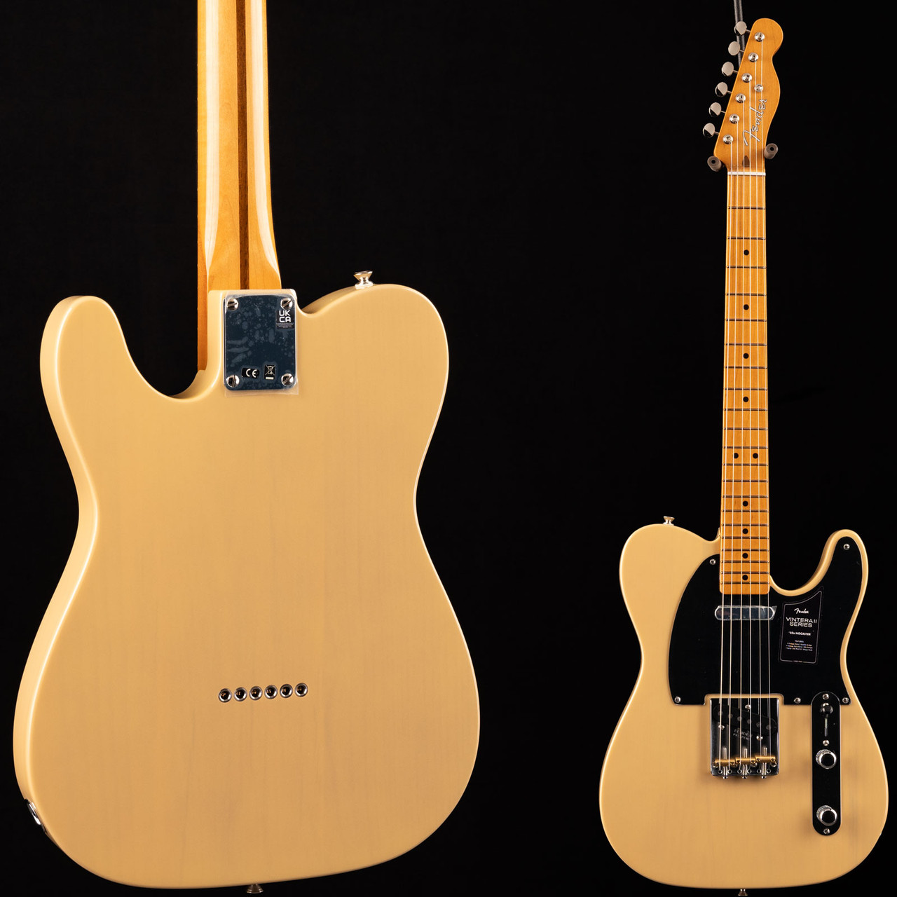 Fender Vintera II '50s Nocaster Blackguard Blonde 031 at Moore Guitars