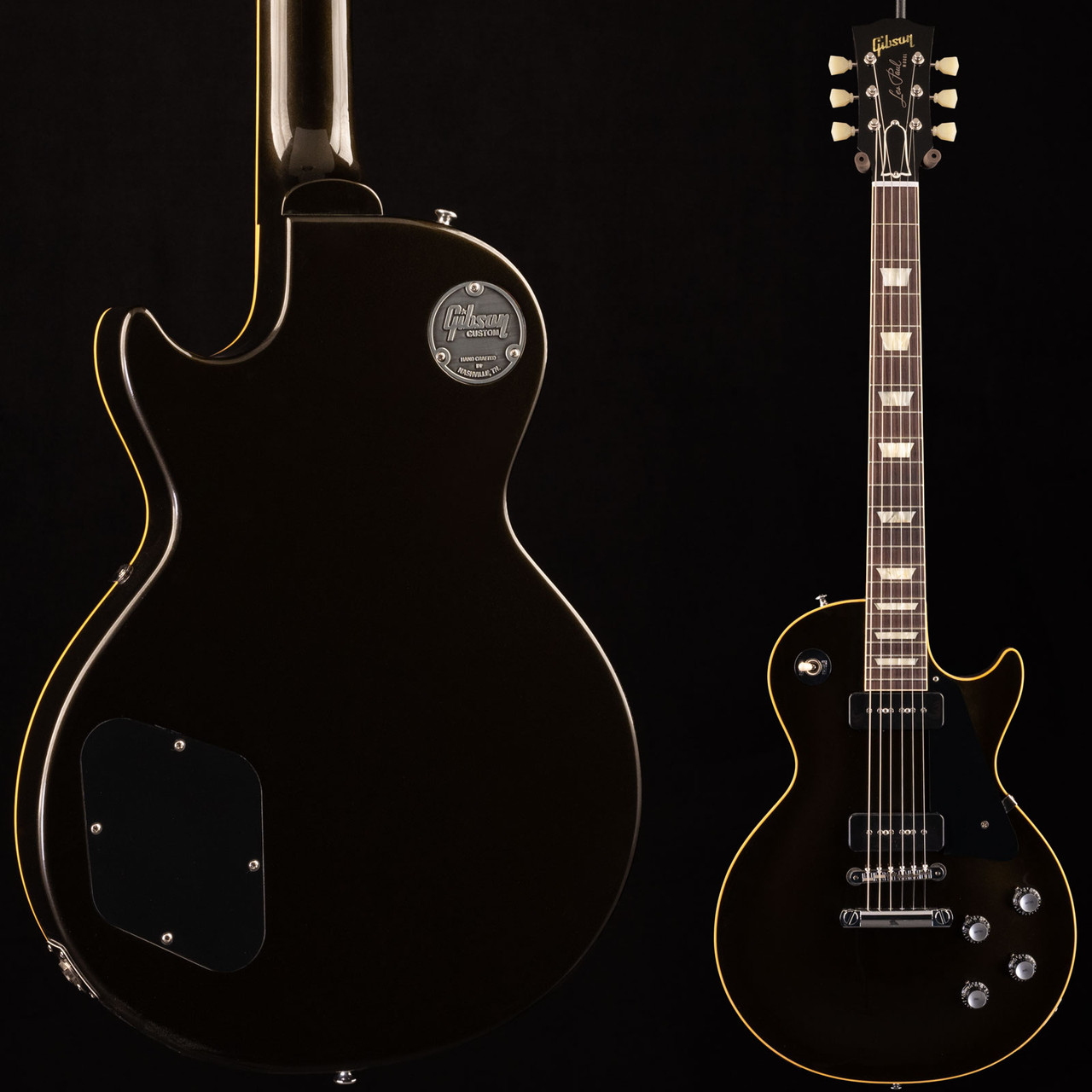 Gibson Custom Shop 56' Les Paul Standard M2M Gunmetal Gloss 118 at Moore  Guitars