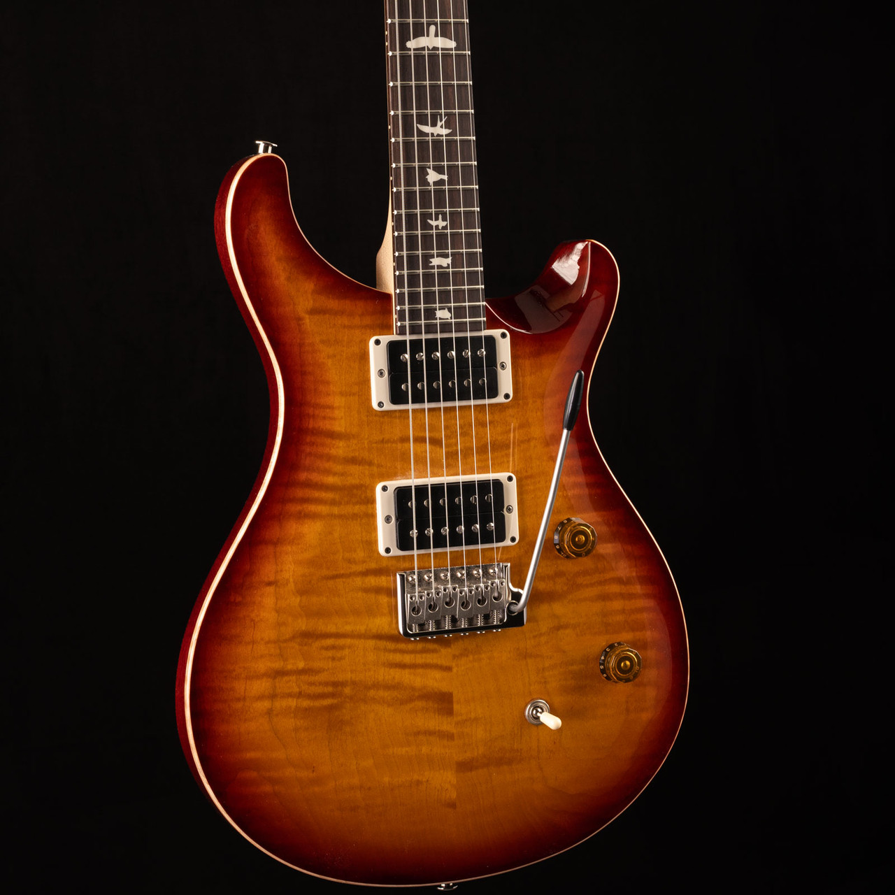 PRS CE 24 Dark Cherry Sunburst 011 at Moore Guitars