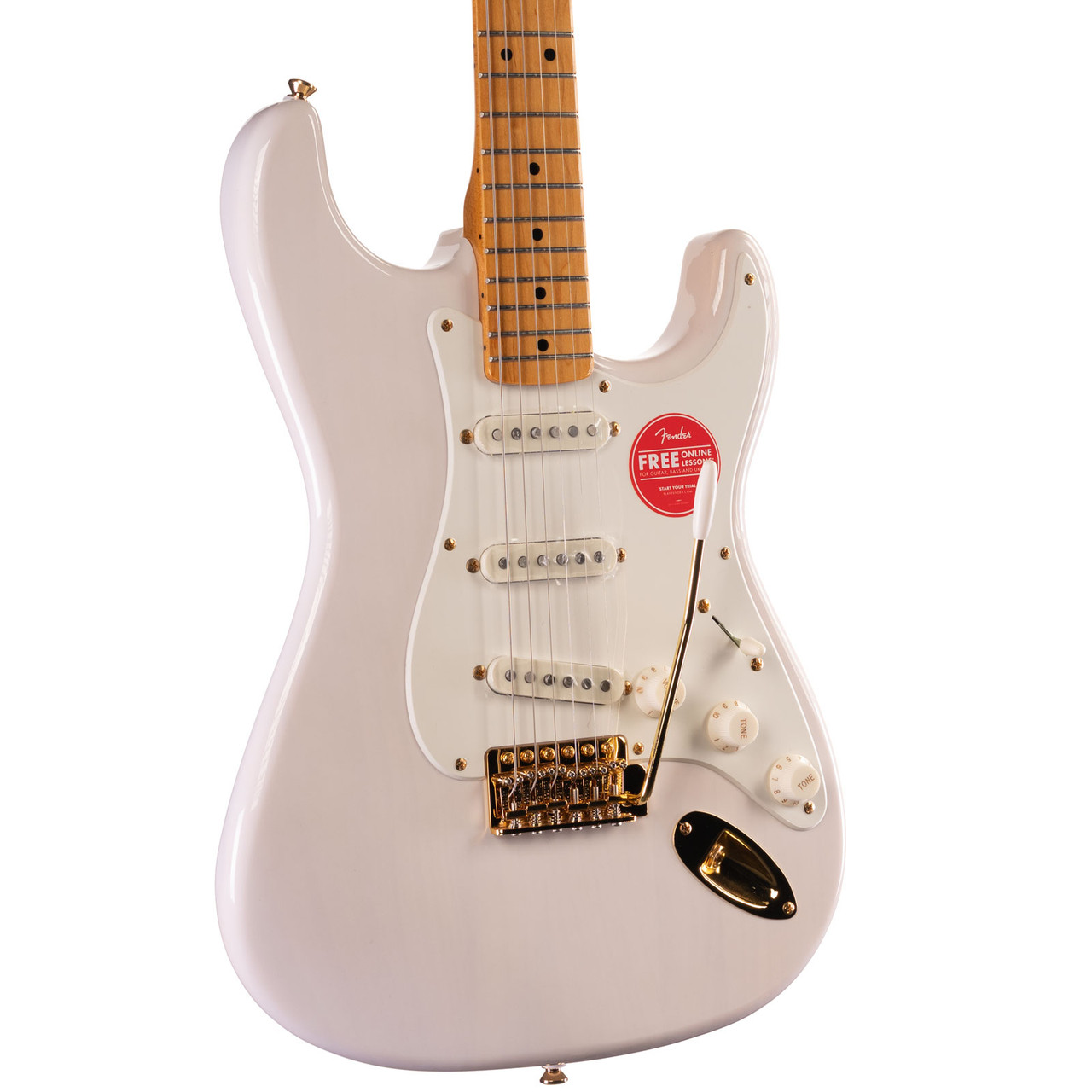 Squier Stratocaster ホワイト ケース付き Squier Stratocaster ホワイト ケース付き スクワイヤー エレキ