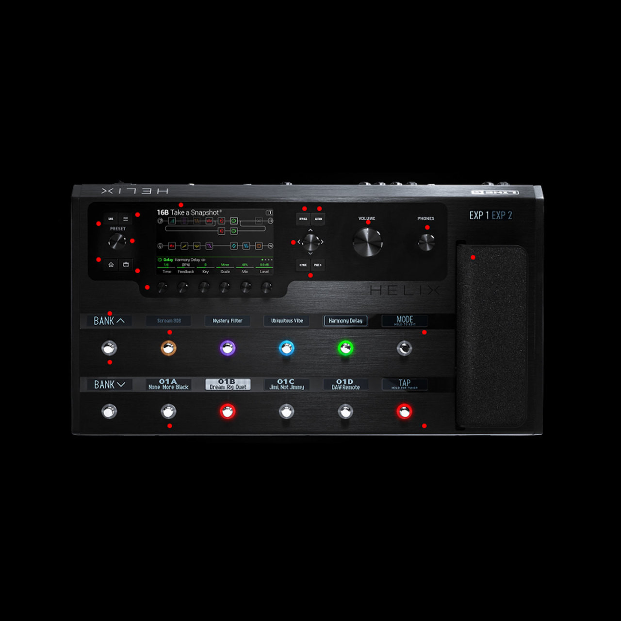 Line 6 Helix Floor Guitar Multi-Effects Processor at Moore Guitars