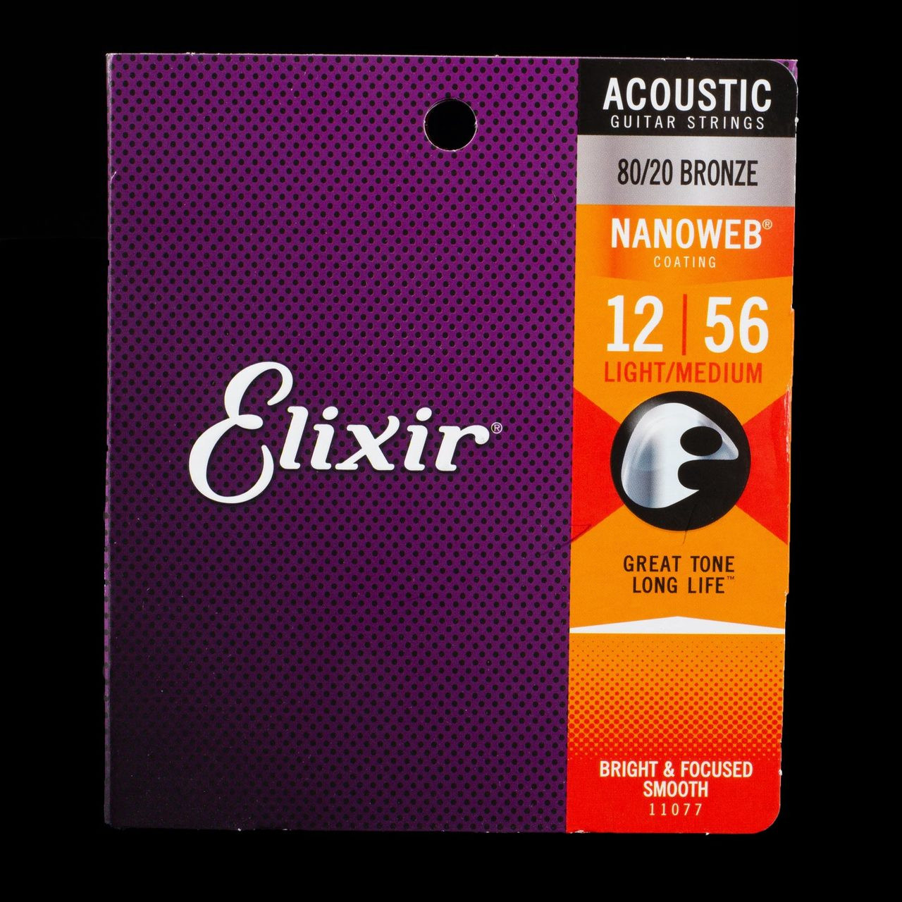 Elixir 80/20 Bronze Nanoweb Coating .012-.056 Light/Medium Acoustic Guitar  Strings - Moore Guitars