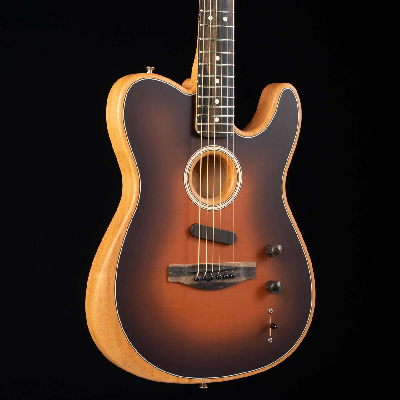 Fender American Acoustasonic Telecaster Sunburst 740 At Moore Guitars