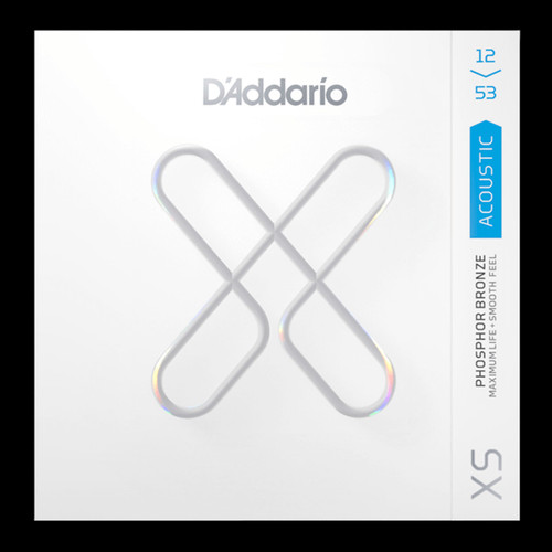 D’Addario XS Phosphor Bronze 12-53 Light Coated Acoustic Guitar Strings
