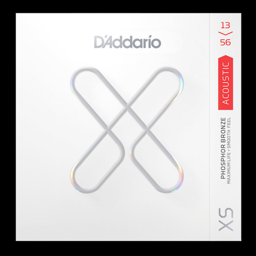 D’Addario XS Phosphor Bronze 13-56 Medium Coated Acoustic Guitar Strings