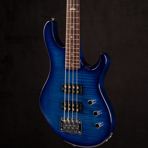 PRS SE Kingfisher Bass Faded Blue Wrap Around Burst 093 at Moore