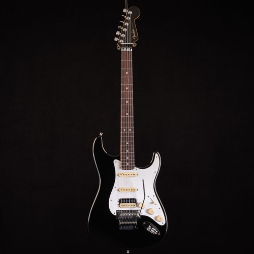 Fender American Ultra Luxe Stratocaster RW HSS FR Mystic Black « Electric  Guitar