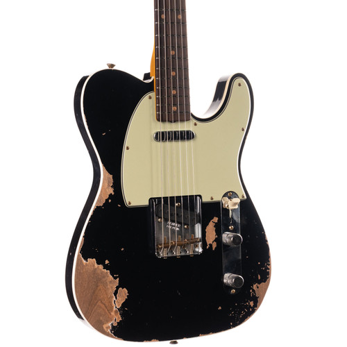 Fender Custom Shop 1960 Telecaster Custom Heavy Relic Aged Black (989)