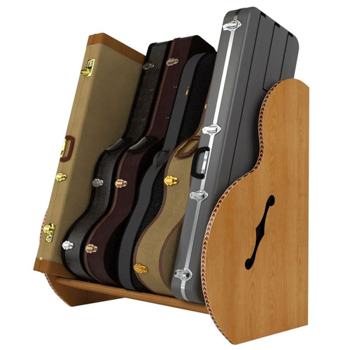 The Studio Deluxe Guitar Case Storage Rack Walnut - Regular