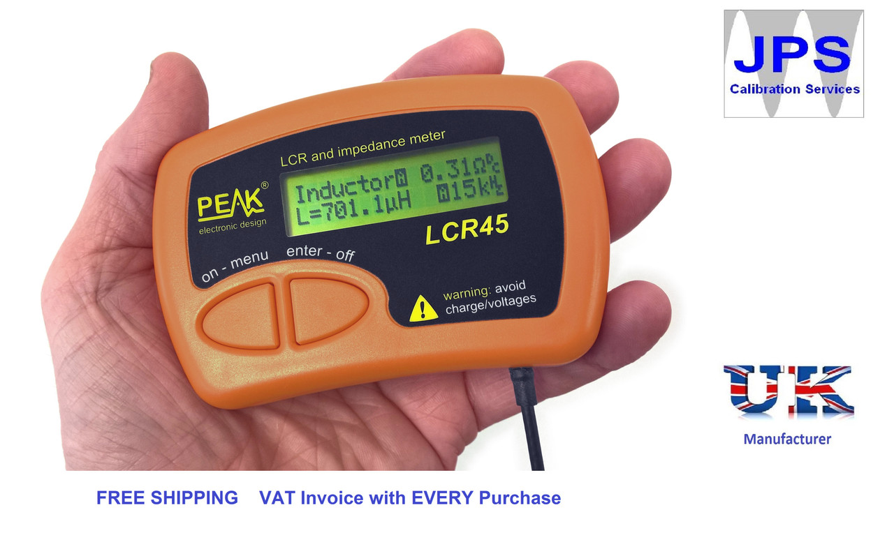 Velleman LCR45 - Mètre LCR Et Impédance Professionnel 410216 Avec Sondes Dorées Amovibles