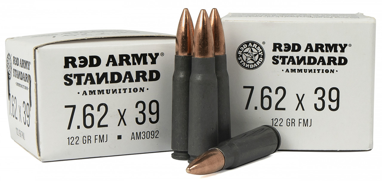 Red Army Standard AM3371 Red Army Standard Rifle Ammo 7.62x39mm 122 gr Hollow Point (HP) 1000 Bx/ 1 Cs