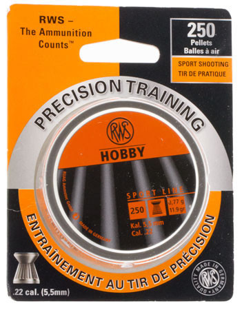 RWS 2317377 Hobby Sport Pellets .22 Pellet Lead 250