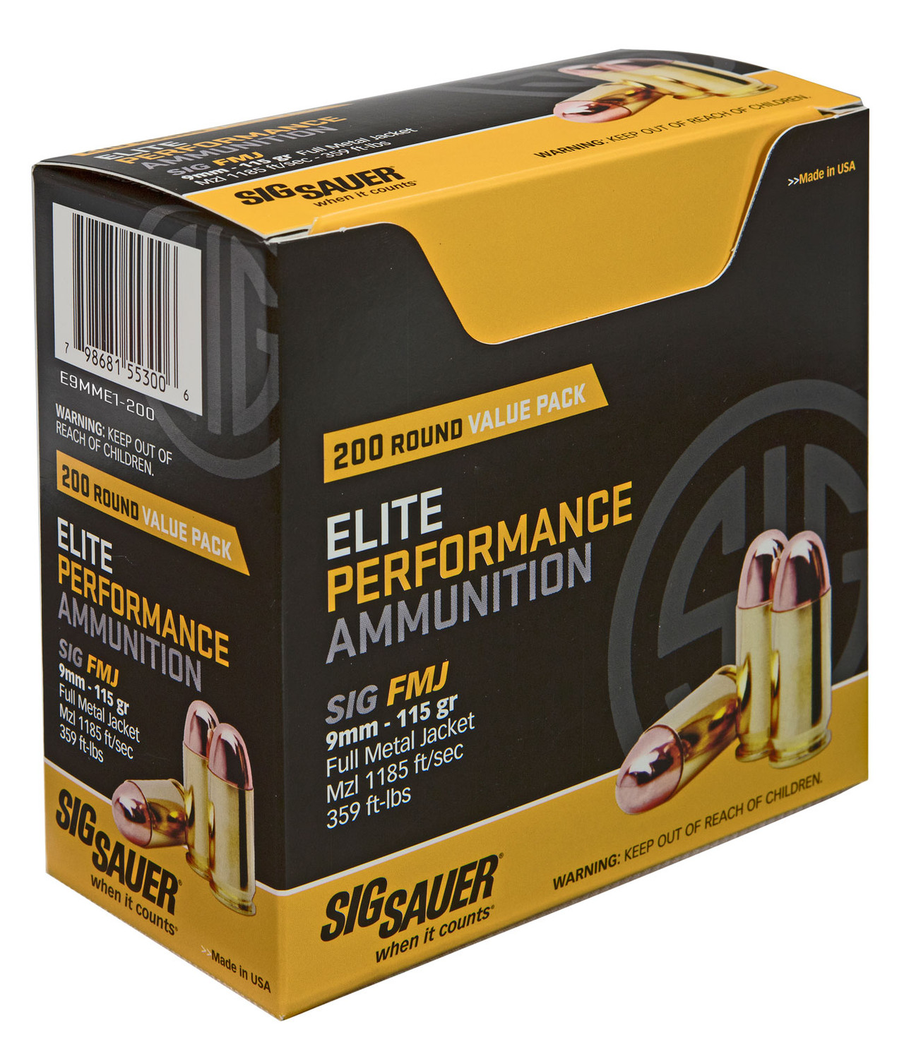 .460 S&W Magnum Winchester 260 Grain Supreme Elite Dual Bond JHP 2000 fps 20 Round Box S460SWDB