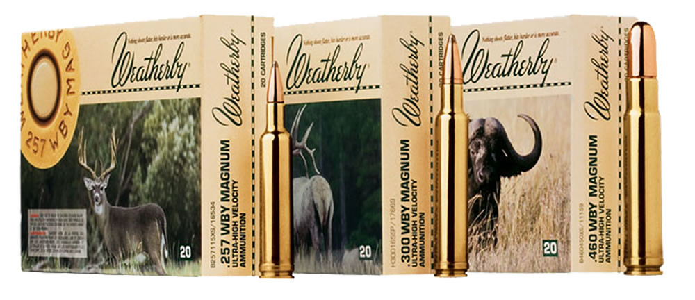 Weatherby Ammunition, H257100SP, 257 Weatherby, Spire Point, 100 GR, 3602 fps, 20 Rd/bx