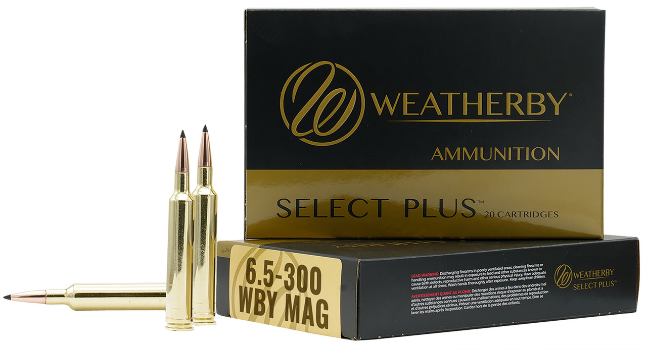 Weatherby N653140ACB Select Plus 6.5-300 Wthby Mag 140 gr AccuBond 20 Bx/ 10 Cs
