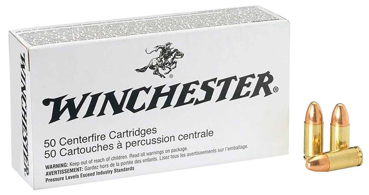 Winchester Ammo Q4269 USA Handgun 9x21mm IMI 124 gr Full Metal Jacket (FMJ) 50 Bx/ 10 Cs (not for 9mm Luger firearms)