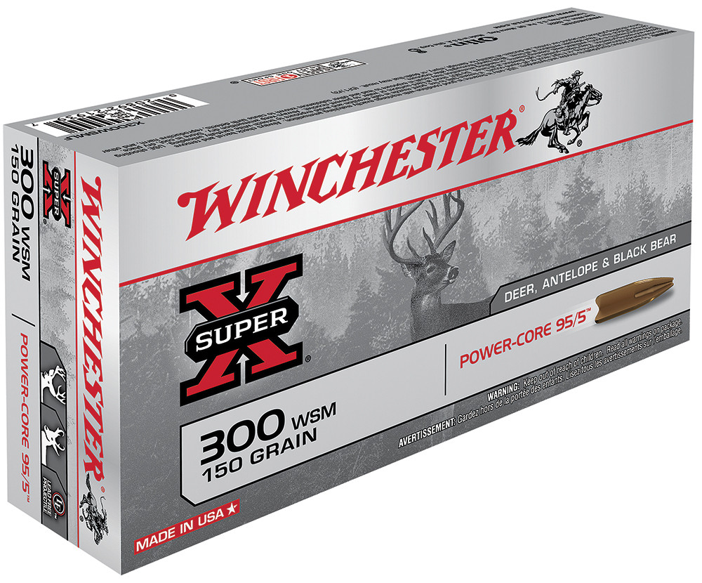 Winchester Power Core .300 WSM Ammunition 20 Rounds Lead Free HP 150 Grains X300WSMLF