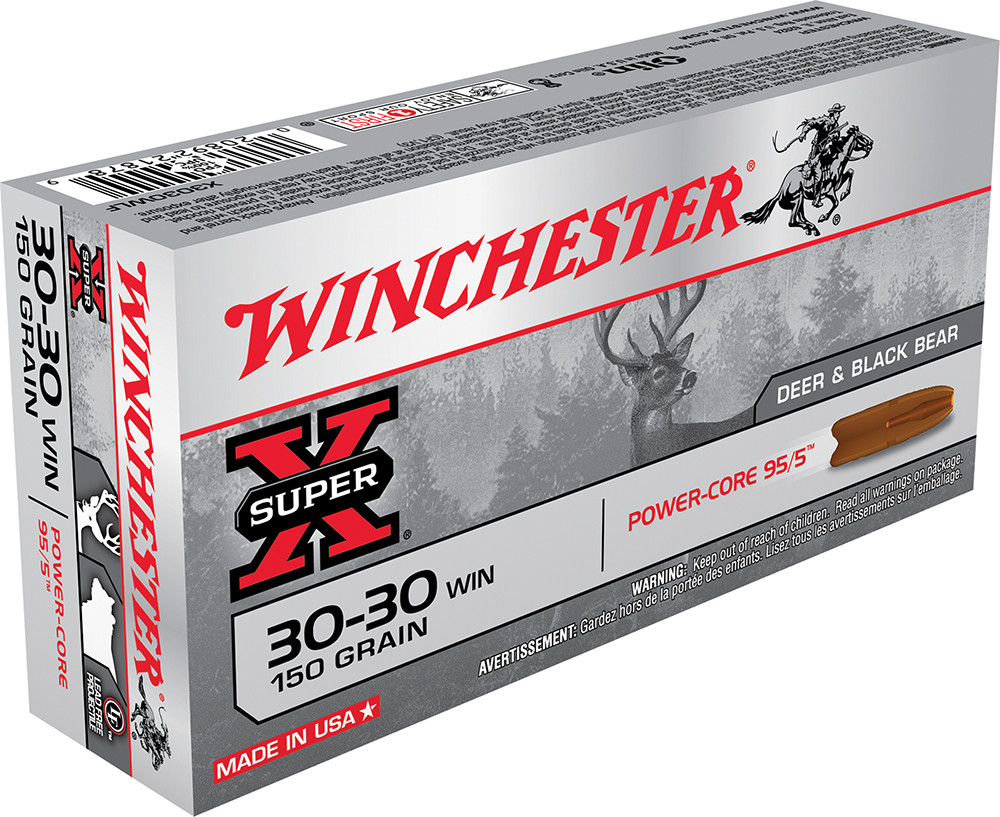 Winchester Power Core .30-30 Winchester Ammunition 20 Rounds Lead Free HP 150 Grains X3030WLF