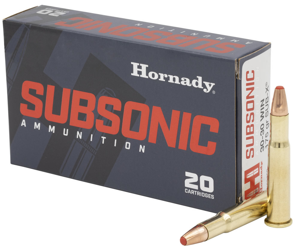 Hornady 80809 Subsonic 30-30 Win 175 gr Sub-X, 20 Rounds