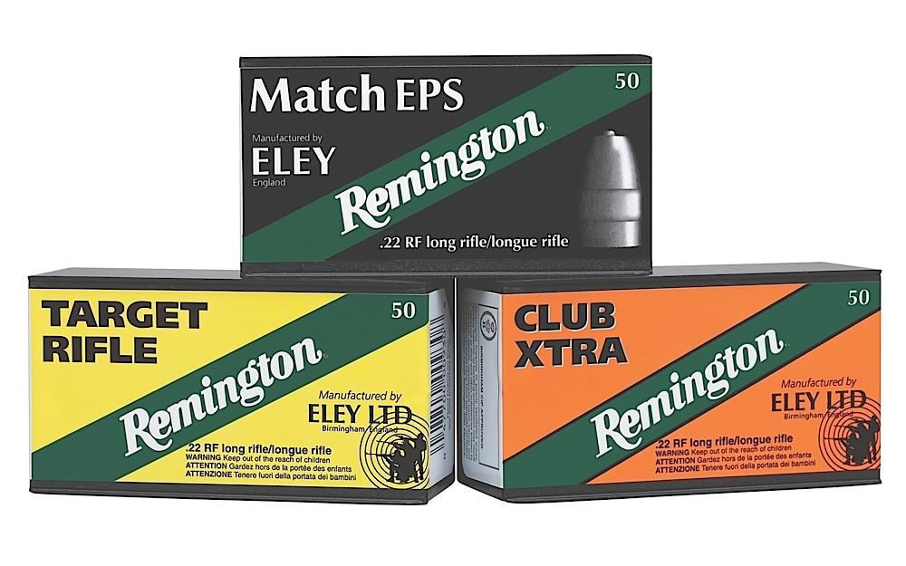 Remington Eley Target Rimfire Ammunition RE22T, 22 Long Rifle, Lead Round Nose, 40 GR, 1085 fps, 50 Rd/bx