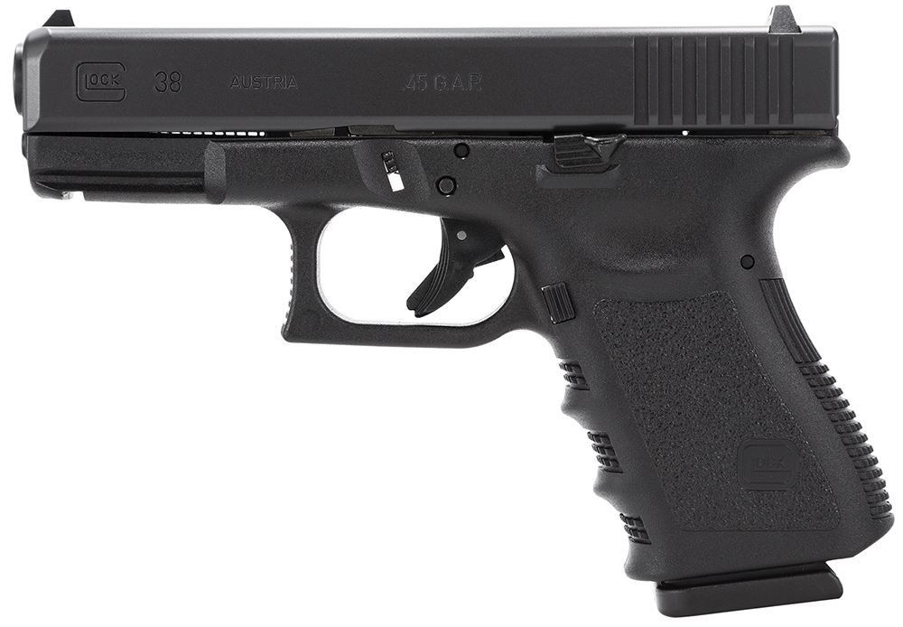 Glockトイガン ブラック Glock PI3850201 G38 Compact Pistol For Sale 45 GAP