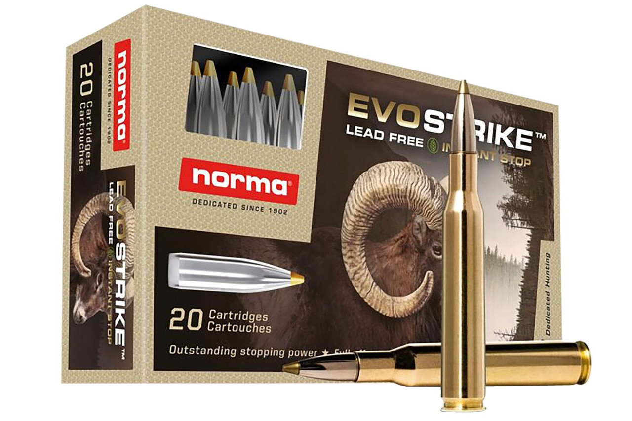 Norma Ammunition 20168972 Dedicated Hunting Evostrike 270Win 96gr Poly Tip Boat Tail 20 Per Box/10 Case, Centerfire Rifle Ammo