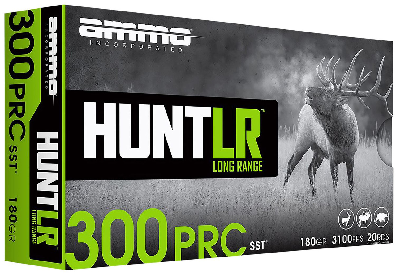Ammo Inc 300PRC180SSTA20 Hunt Long Range 300PRC 180gr Super Shock Tip 20 Per Box/10 Case, Centerfire Rifle Ammo