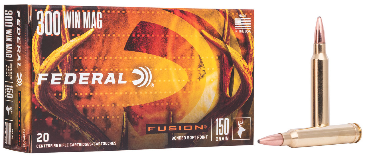 Federal Fusion Ammunition 300 Winchester Magnum | F300WFS1