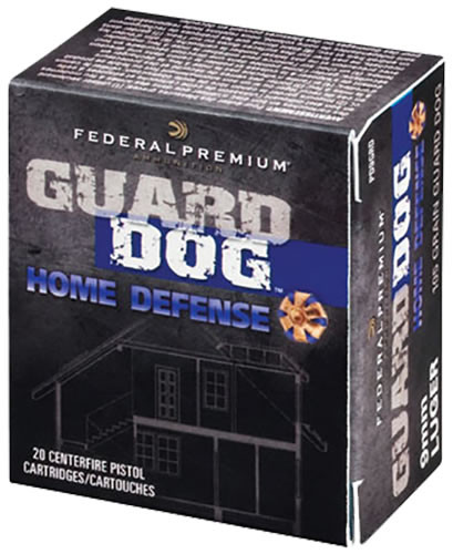 Federal Guard Dog Home Defense Ammunition PD40GRD, 40 S&W, Full Metal Jacket, 135 GR, 1200 fps, 20 Rd/bx