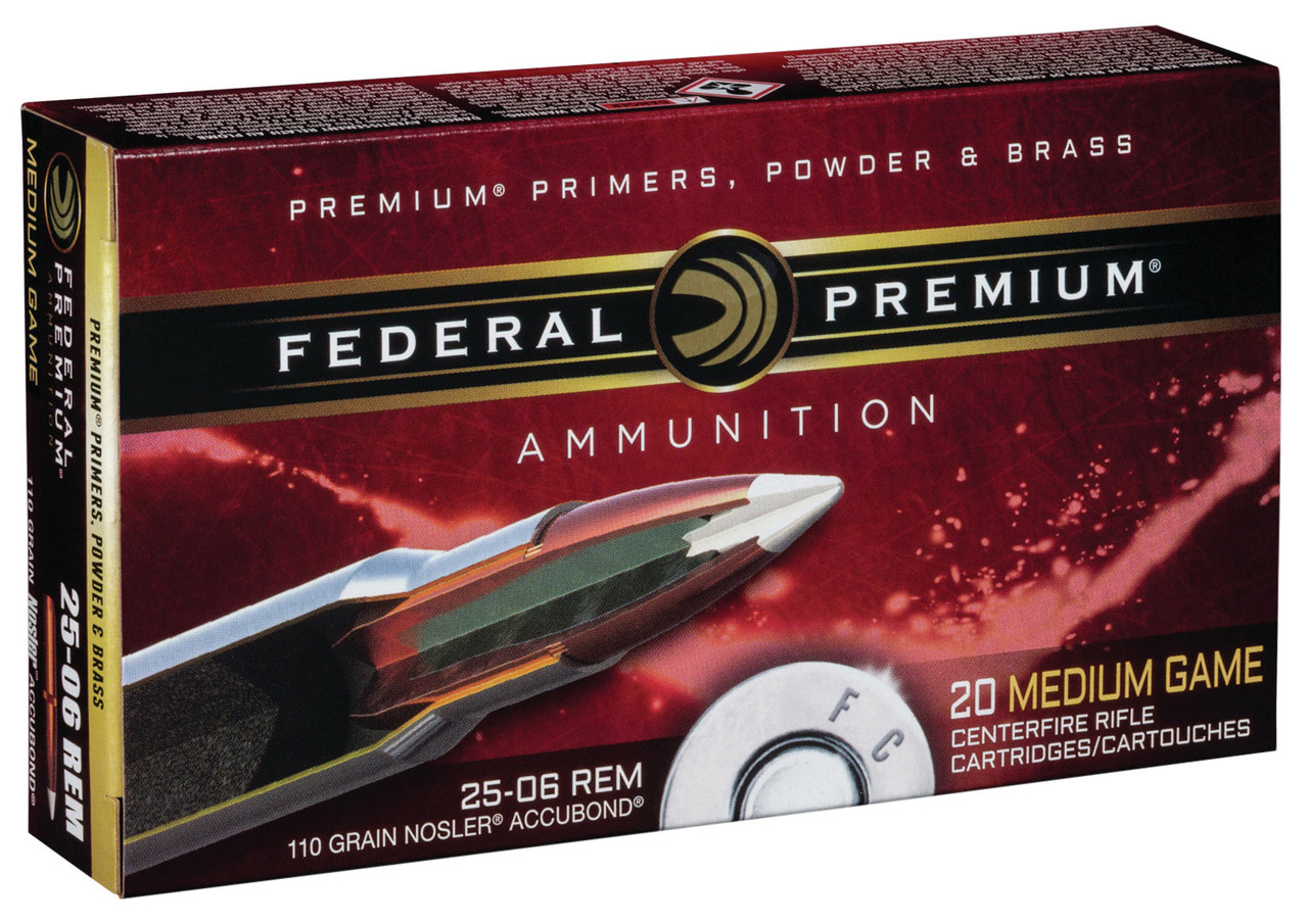 Federal Premium Ammunition 25-06 Remington | P2506A1