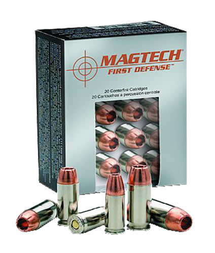 Magtech First Defense Cartridges FD9A, 9 MM, Solid Copper Hollow Point, 93 GR, 1330 fps, 20 Rd/bx