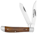 Remington Accessories 15658 Woodland Trapper Folding Stainless Steel Blade Brown w/Remington Logo Wood Handle