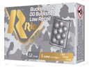 RIO AMMUNITION RBLR129 Royal Buck Low Recoil 12 Gauge 2.75 in Buckshot 9 Pellets 00 Buck Shot 5 Bx/ 50 Cs