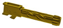 Rival Arms RA20G602E Precision V1 Drop-In Barrel 9mm Luger 3.43 in Gold PVD Finish 416R Stainless Steel Material with Threading for Glock 26 Gen3-4
