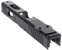Rival Arms RA-RA11G203E Precision Slide A1 with Docter Cut Satin QPQ Black 17-4 Stainless Steel MOS Height Tritium Night Sights with White Front Installed for Glock 19 Gen3
