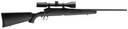 Savage Axis II XP Rifle w/ Scope 22221, 223 Rem, 22 in BBL, Bolt Action, Mt Black Syn Stock, Mt Black Finish, Weaver Kaspa 3-9x40 Scope, 4 + 1 Rd