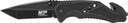 Schrade SWMP11B M&P Knife 3.79 in 7Cr17MoV Stainless Steel Tanto Aluminum Black