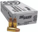 Sig Sauer E9MMLFF150 9mm Luger +P 90 gr Lead Free Frangible 50 Bx/ 20 Cs