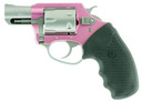 Charter Arms 52330 Pathfinder Pink Lady Small 22 WMR, 8rd 2 in Stainless Stainless Steel Barrel & Cylinder, Pink Aluminum Frame w/Black Finger Grooved Rubber Grip, Exposed Hammer , Revolver